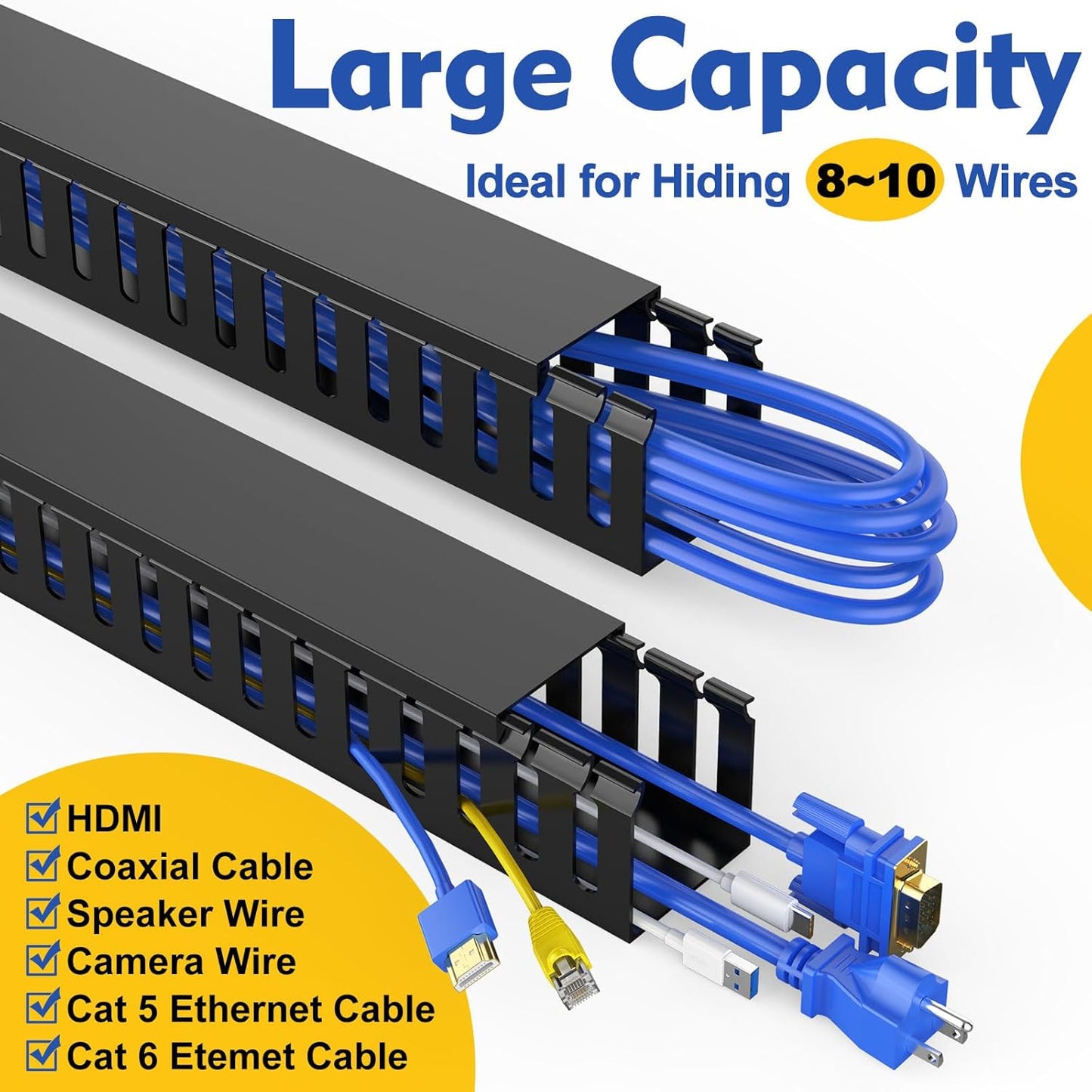 Canal cable 30.8pulg gestion cables escritorio