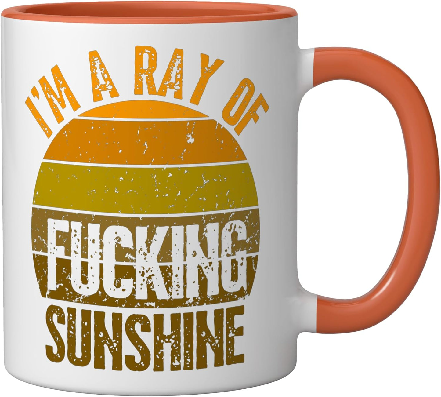 Taza cerámica sarcástica I'm A Ray Of Fing Sunshine para adultos