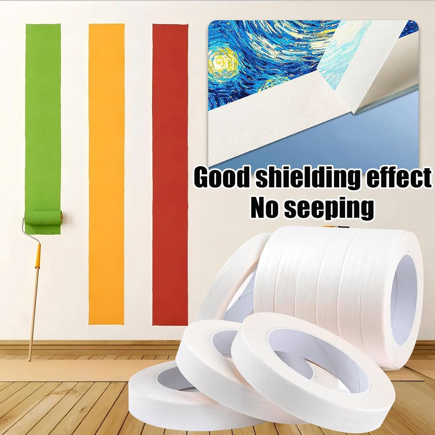 Set 20 Rollos Cinta Adhesiva Blanca 0.75x55yds