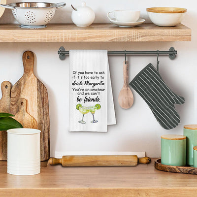 Toallas de cocina divertidas con diseño de Margarita para regalo y decoración