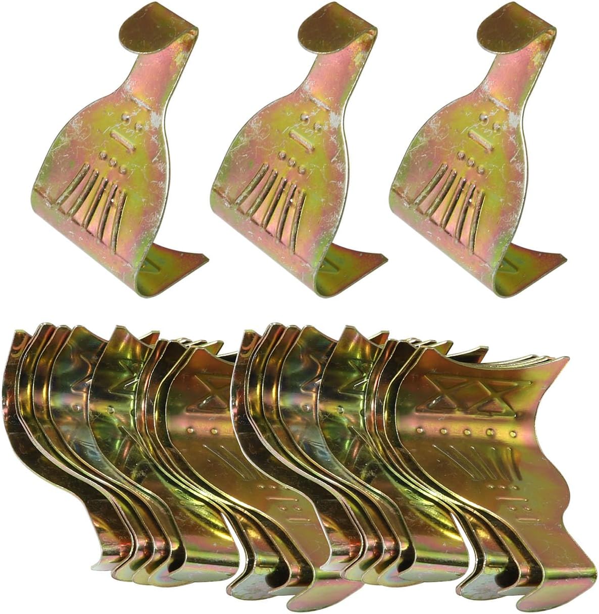 20 Ganchos Metal para Riel 2.2x1.3pulg Colgar Arte