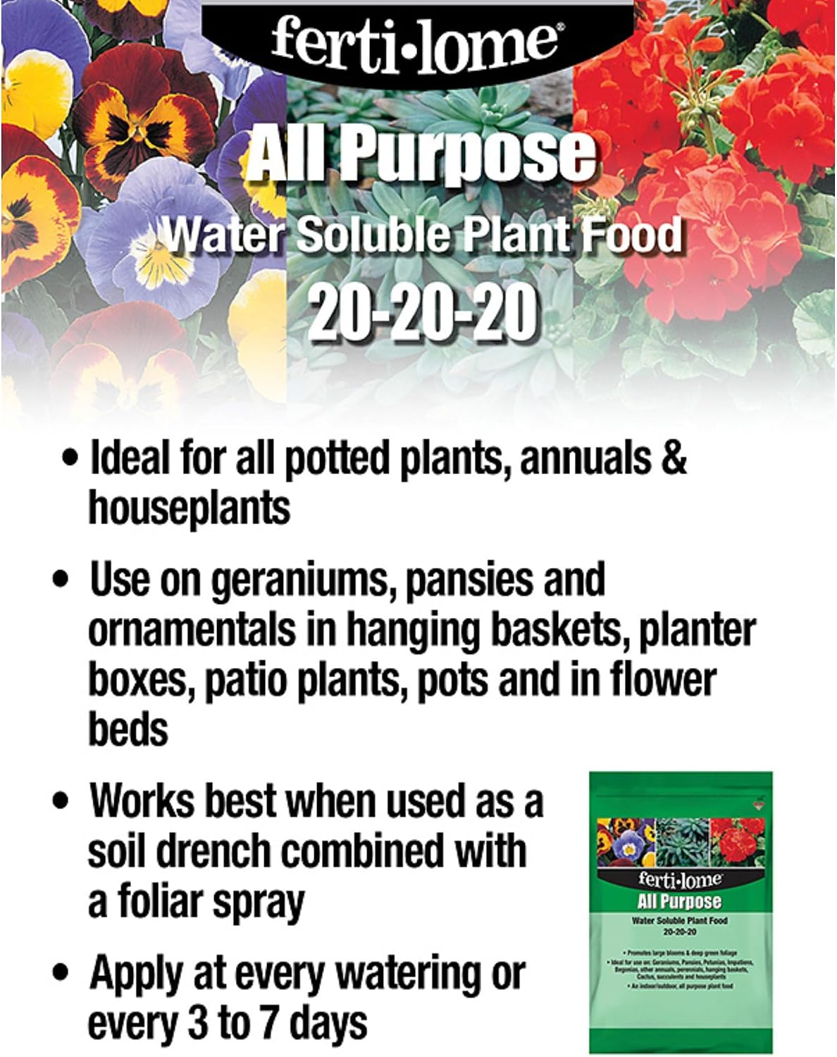 Alimento vegetal soluble 20-20-20 1.5 lb