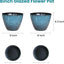 Set 2 Macetas Plástico Esmaltada 8pulg con Drenaje