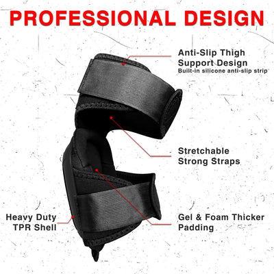 Rodilleras trabajo hombre antiderrap gel negro