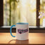 Taza Cerámica Día Madre Baseball Script Azul/Blanco