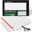 Kit ocultador cable 113pulg autoadhesivo pintable para pared