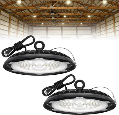 Luz LED Hi Bay 150W 2 Pzas para Talleres Damp