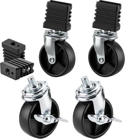 Ruedas giratorias 3pulg bloqueo para parrilla Charbroil