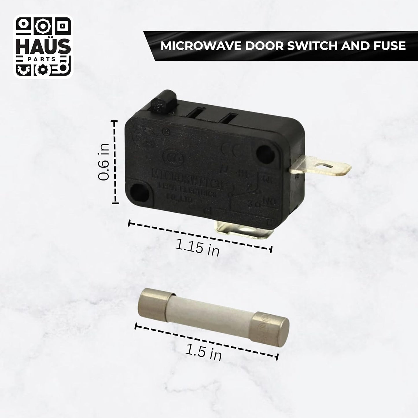 Kit interruptor puerta y fusible para microondas FSSBA016KIT
