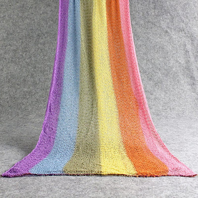 Accesorios foto recién nacidos manta trajes envoltura arco iris
