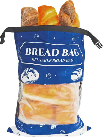Bolsa de almacenamiento de pan impermeable con sello de cremallera y forro termoplástico