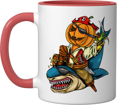 Taza Cerámica Roja/Blanca