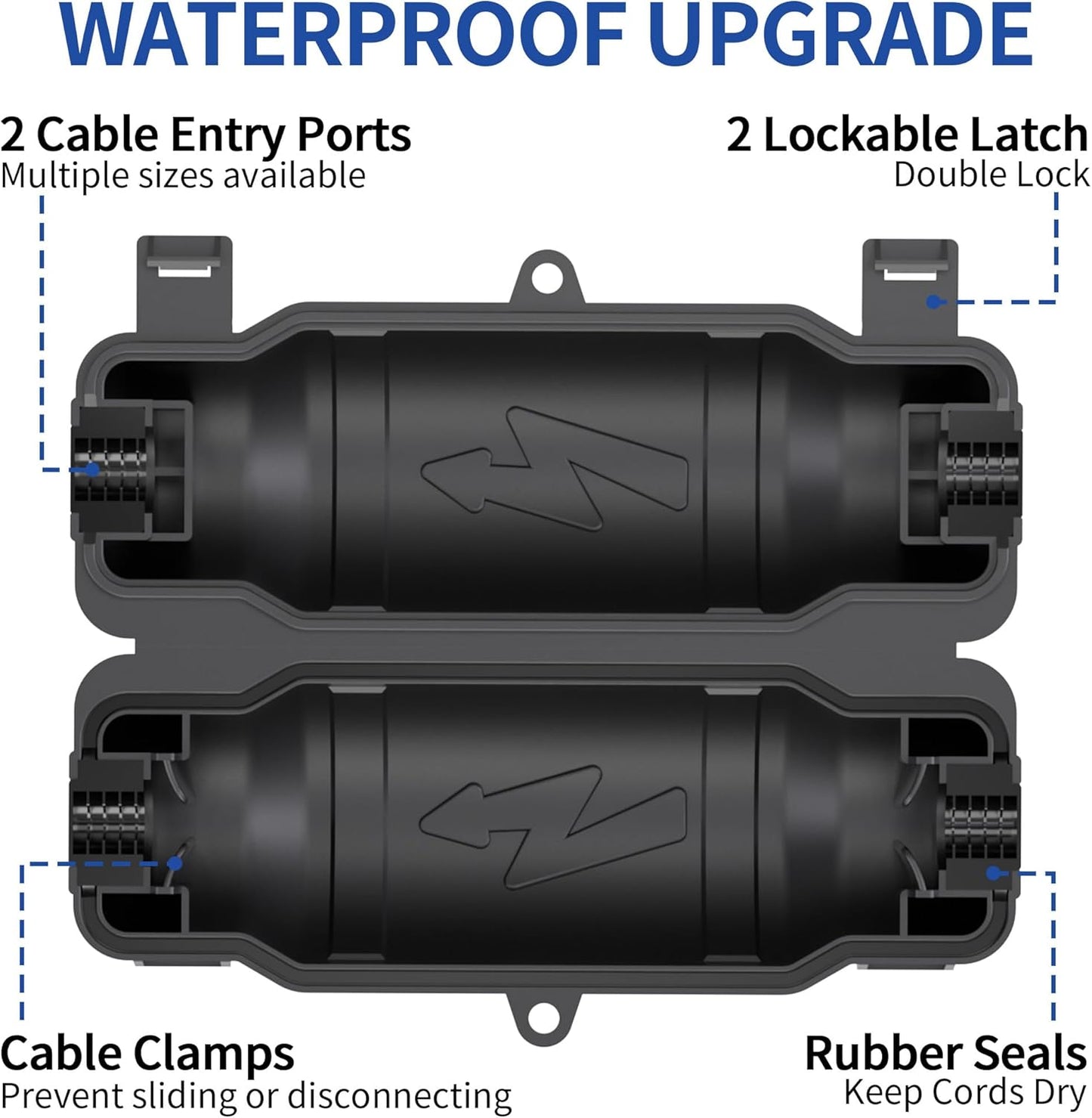 Set 6 Cubiertas Cable Ext. Impermeables IP54