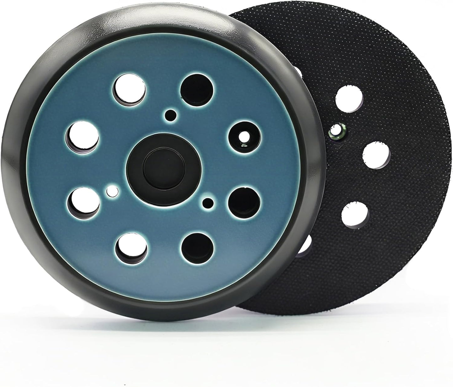 2 Pzas Almohadillas Lijadora Orbital 5pulg Comp Gancho Bucle