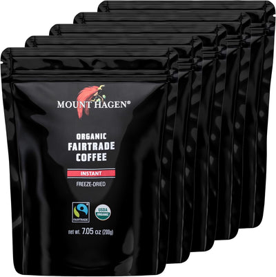 Café instantáneo orgánico Mount Hagen 5x7.05oz