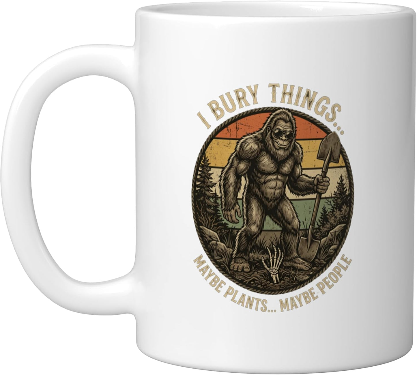 Taza Cerámica Jardinería Humor Blanco
