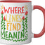 Taza Cerámica para Dibujar Roja y Blanca