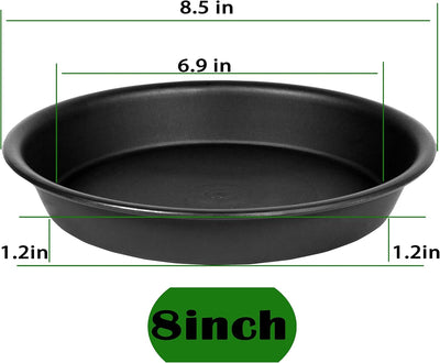2 Pzas Platillos Plástico Resistente 8pulg Redondos para Plantas