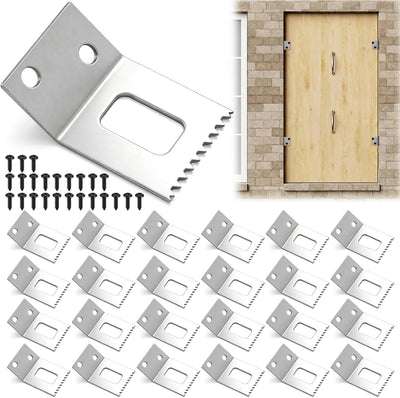24 Clips Ventana Huracán Acero Inox Reutilizables Universal 1/2-3/4
