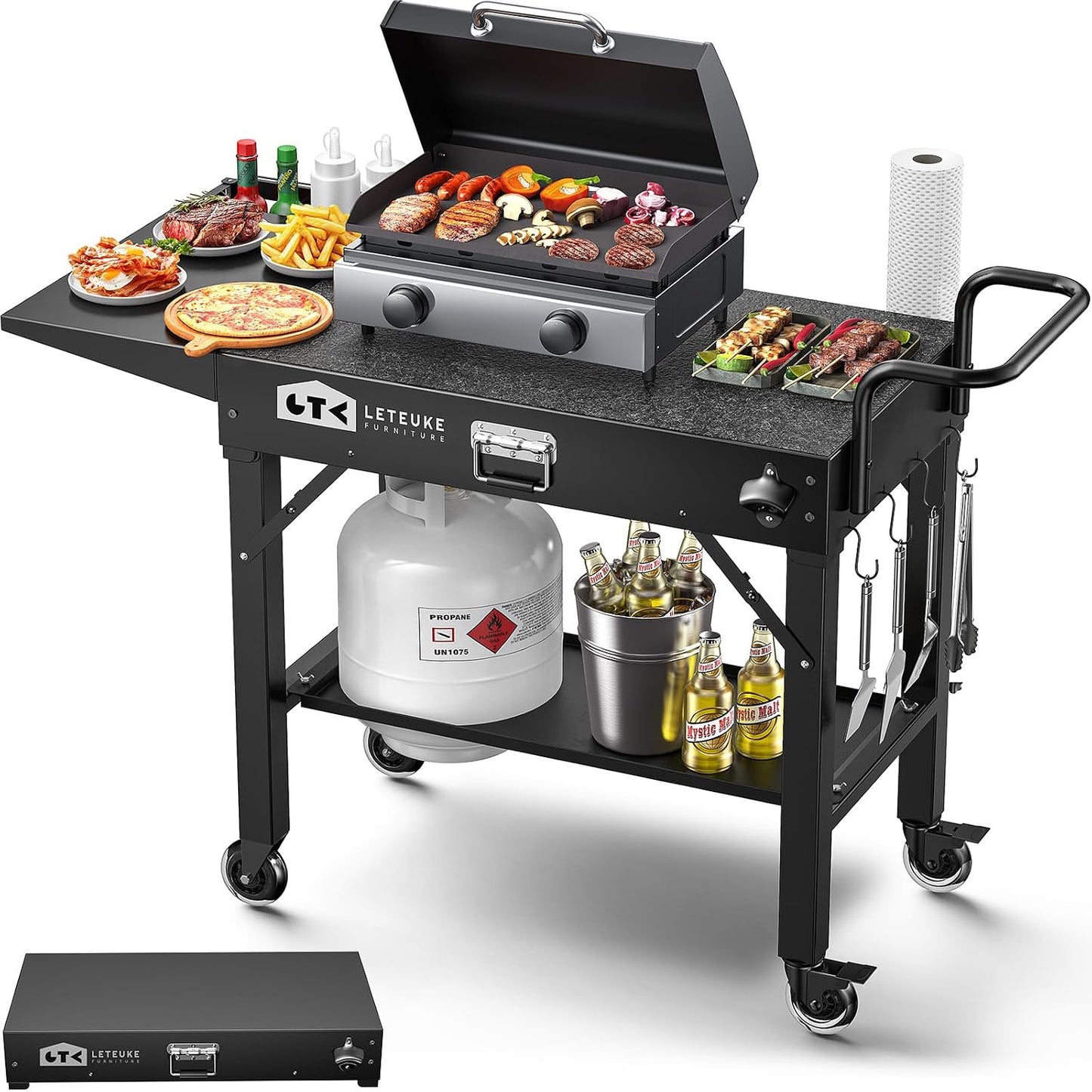 Carro plegable parrilla Blackstone Ninja 17-22pulg