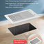 Registro suelo techo 6x10pulg ventilación aire acero blanco