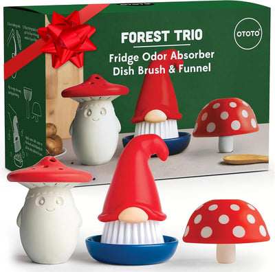Cepillo platos gnomos embudo cocina desodorizante refrigerador