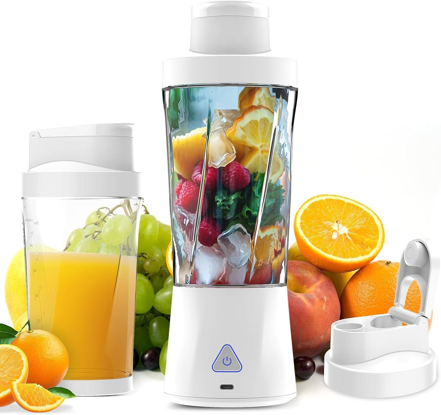 Licuadora portátil 360W 24oz sin BPA con vaso y 6 cuchillas