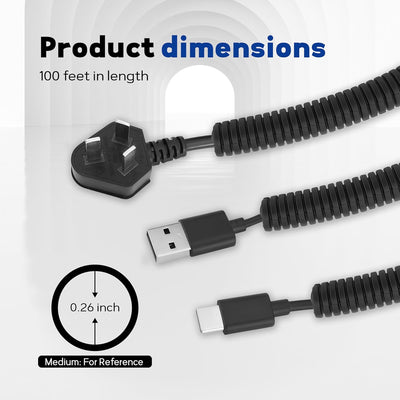 Tubo telar alambre ignífugo 1/4 con protege cables mascotas negro