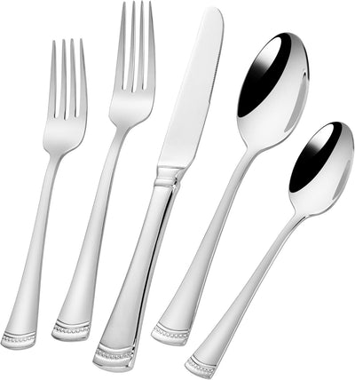 Set 60 Pzas Cubiertos Acero Inox 18/10 para Hogar