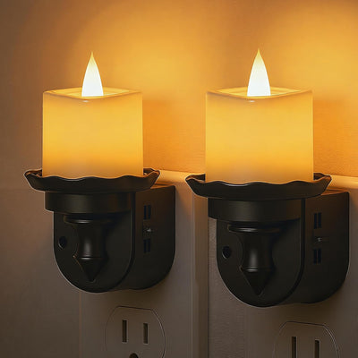 Luz Nocturna Ámbar Sensor Luz Paquete 2 Regulable Niños