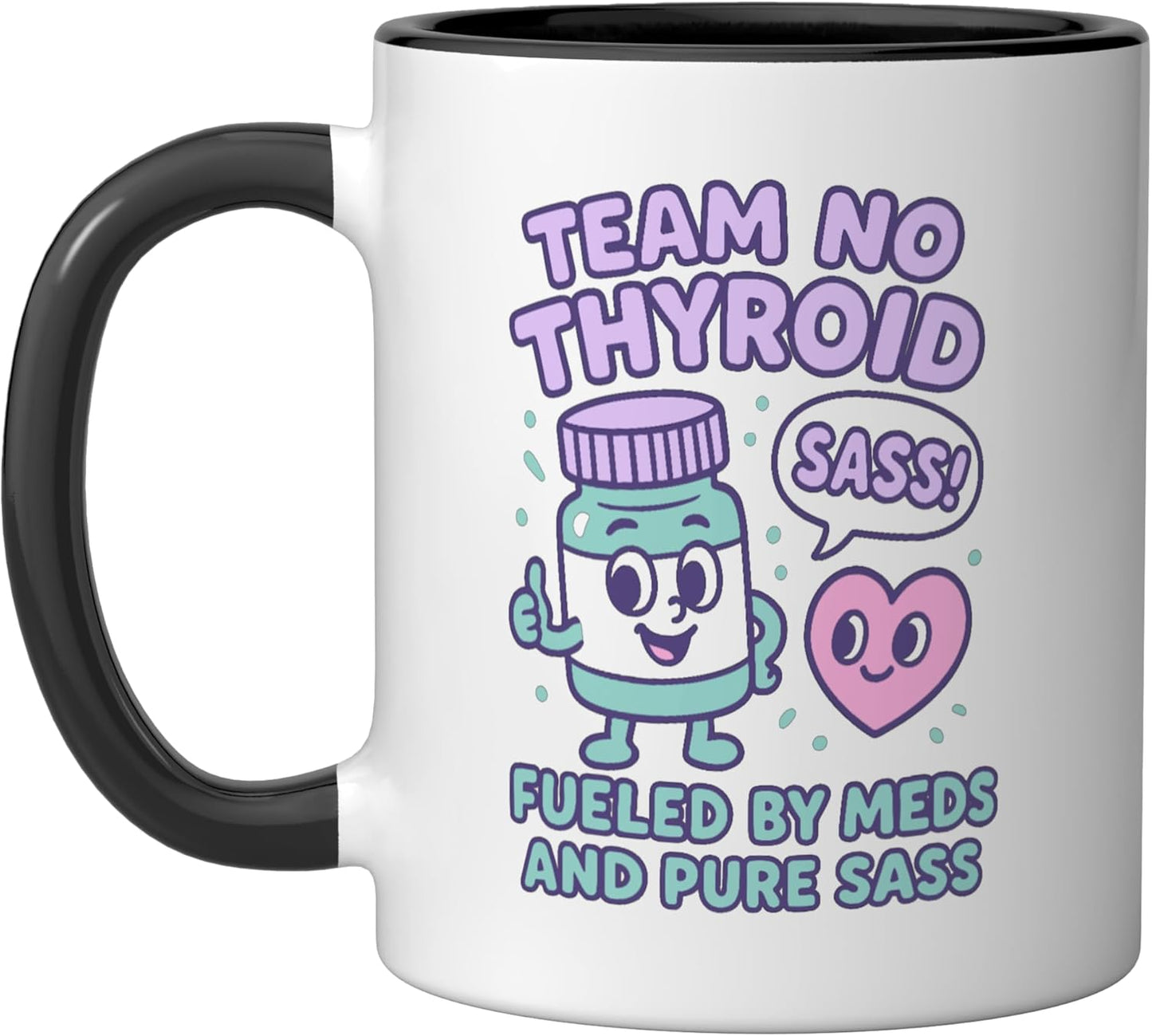 Taza Cerámica Humor Medicinales Negro/Blanco
