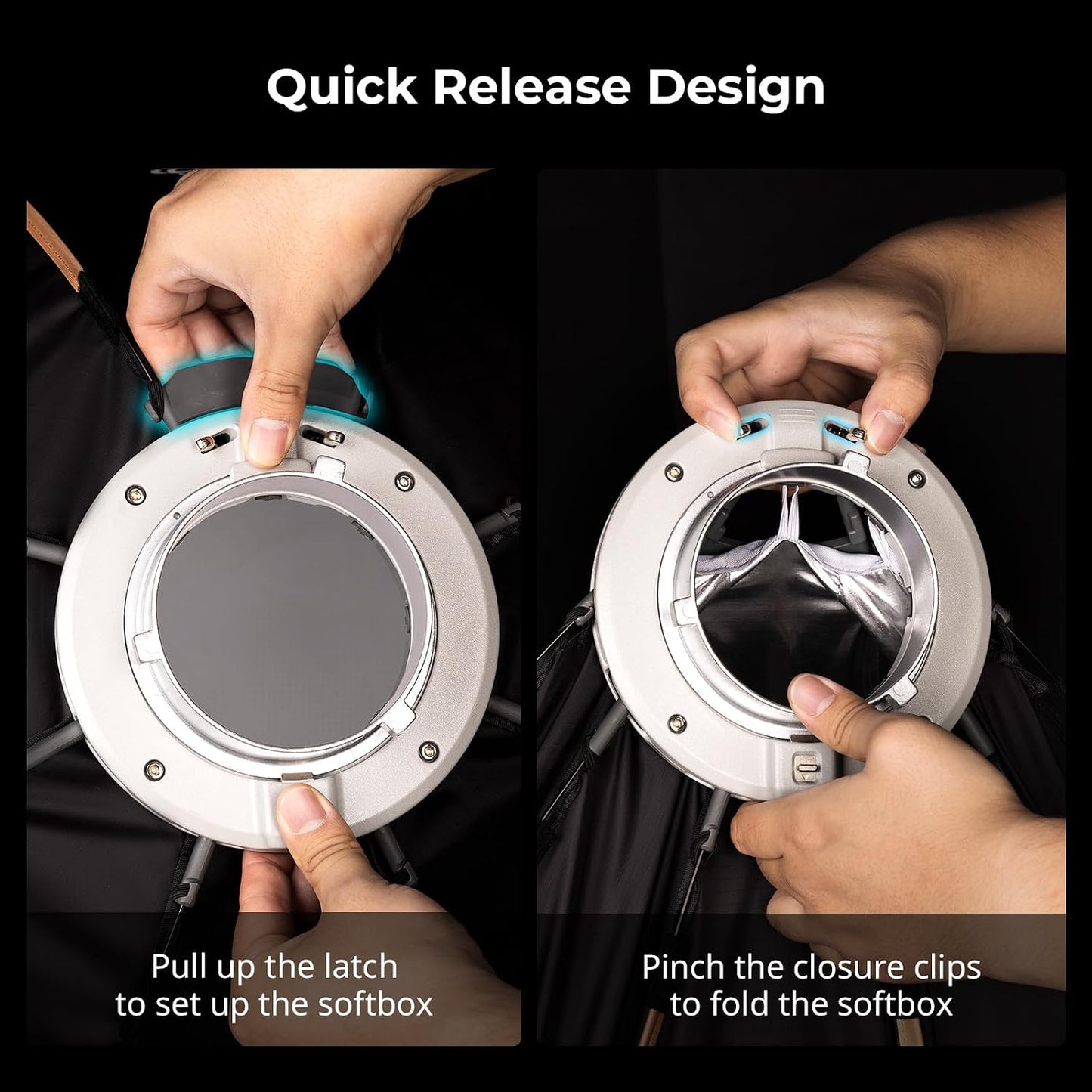 Softbox octogonal 65cm para Bowens Neewer Aputure Godox