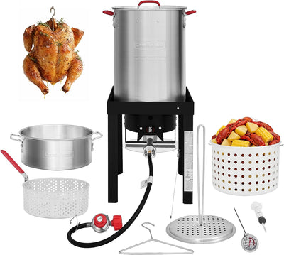 Freidora propano 30qt para pavo 10qt pescado 50000 BTU