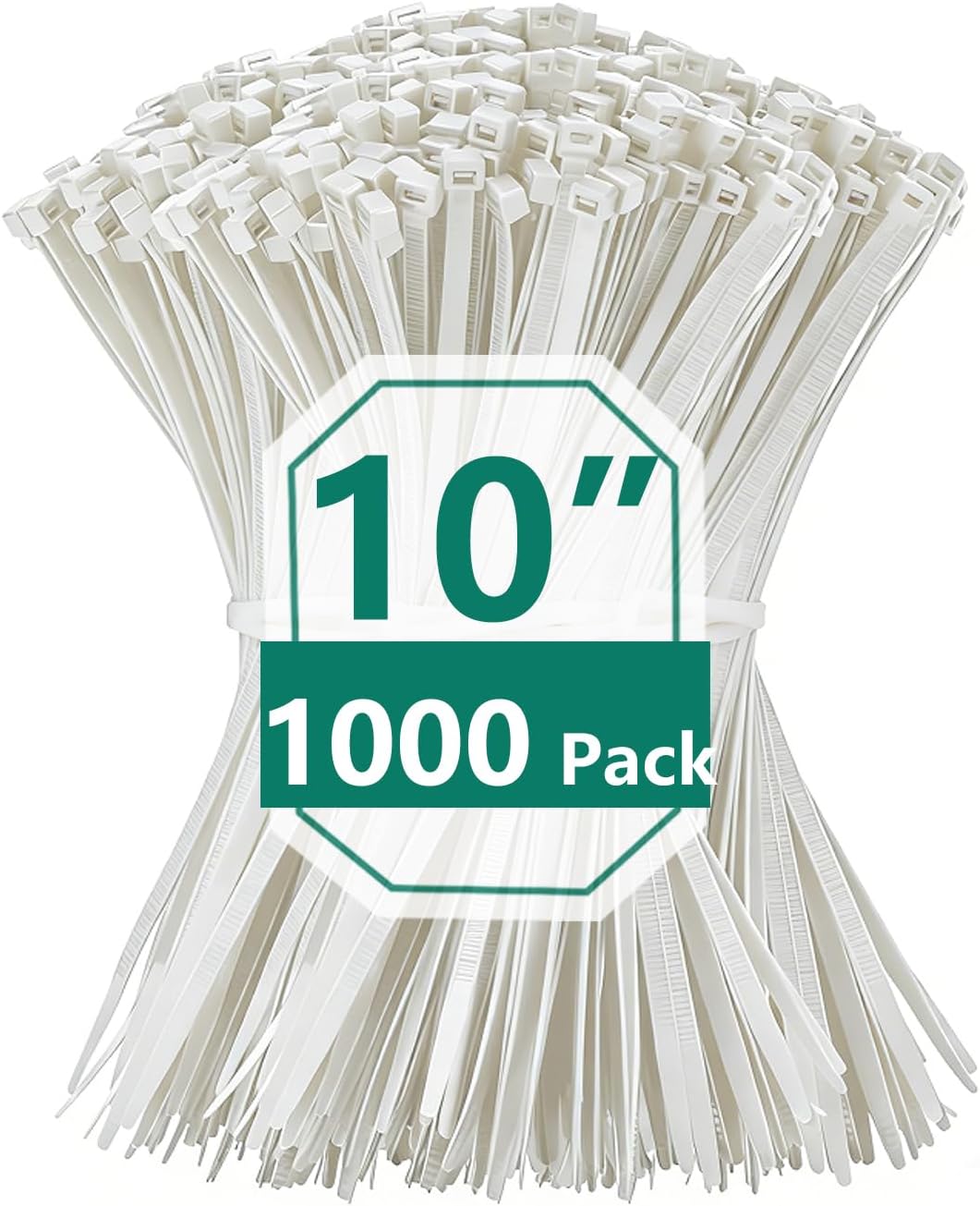 1000 Bridas Negras 10pulg Resistentes UV Interiores Exteriores