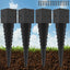 4 Estacas Anclaje Poste Valla 16pulg 4x4 Púas Negras