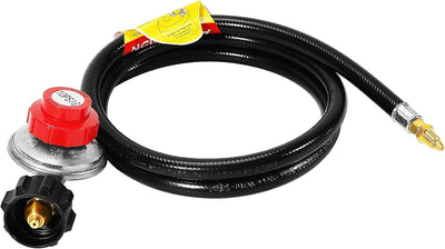 Regulador propano 0-10 PSI manguera 5ft comp GasOne Outvita