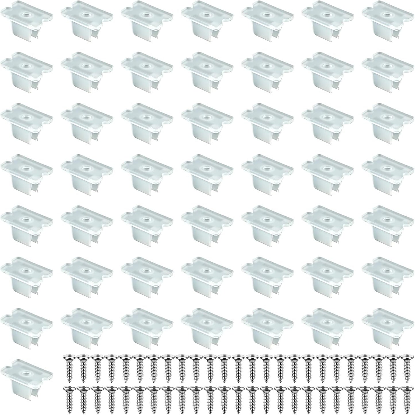 Set 50 clips neón soporte tira LED 0.197-0.236pulg