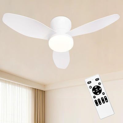 Ventilador techo 32pulg con luz LED 3 aspas control remoto