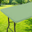 Mantel rectangular de elastano para pícnic y fiestas 30 x 72" verde claro