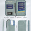 Cartera pasaporte RFID con correa muñeca y cuello