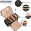 Bolsa maquillaje portátil con compartimentos para mujer
