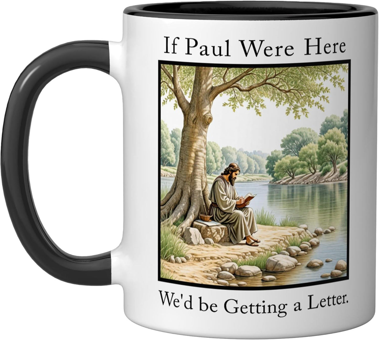 Taza Cerámica con Frase Negro/Blanco