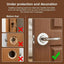 Placa perilla puerta acero inox 3.5pulg paquete 2