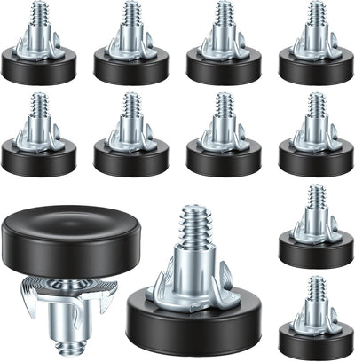Pies niveladores rosca 1/4 pulg con tuercas T 12 pzas para muebles