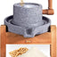 Molinillo piedra manual soporte madera para trigo harina café