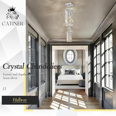 Lámpara colgante cristal cromado plateada E26 ajustable
