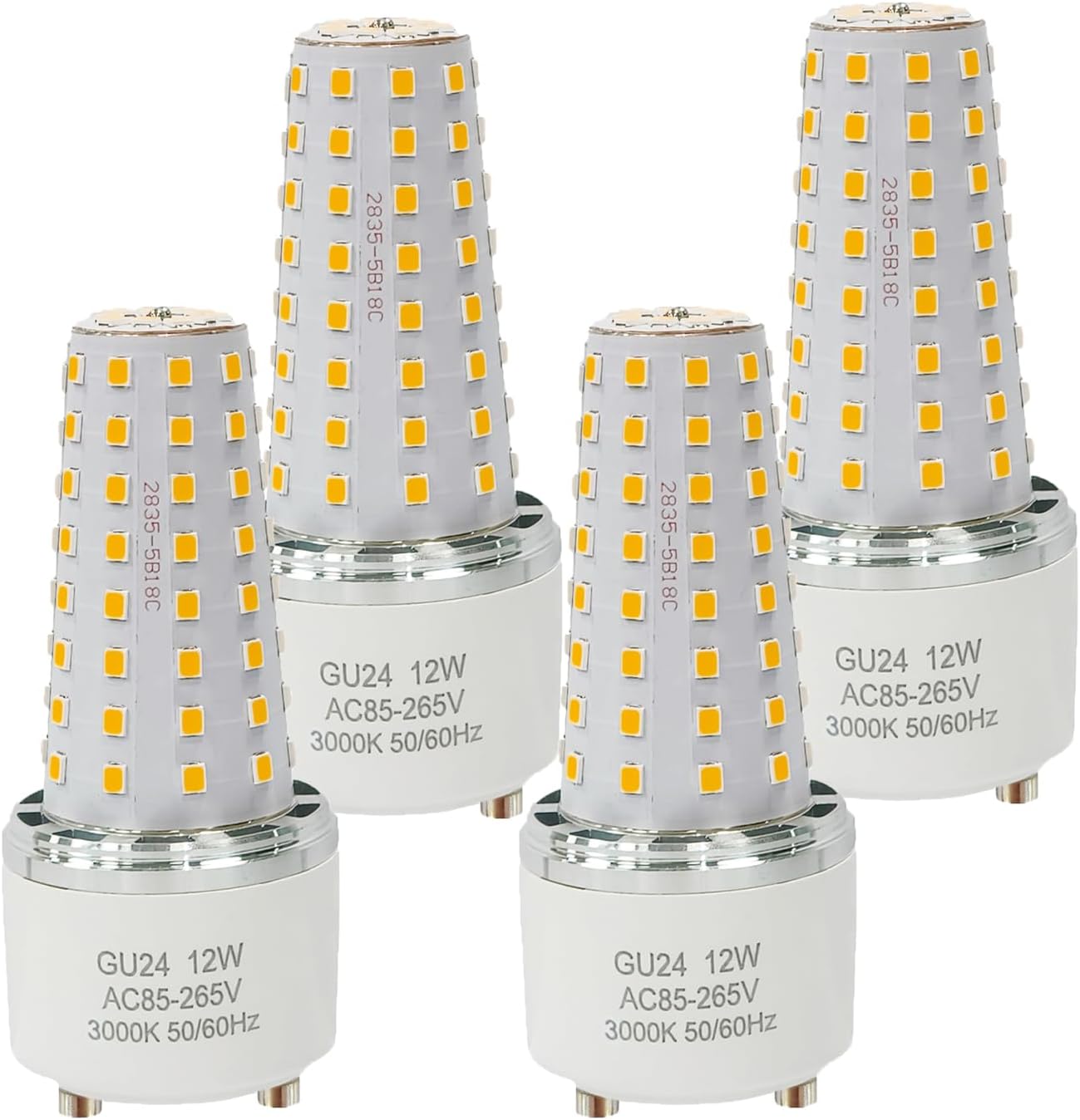 Bombillas LED GU24 3000K 120V equivalente a 100W
