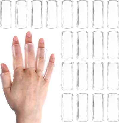 20 Protectores Dedos Ganchillo Silicona Reutilizables Transpirables