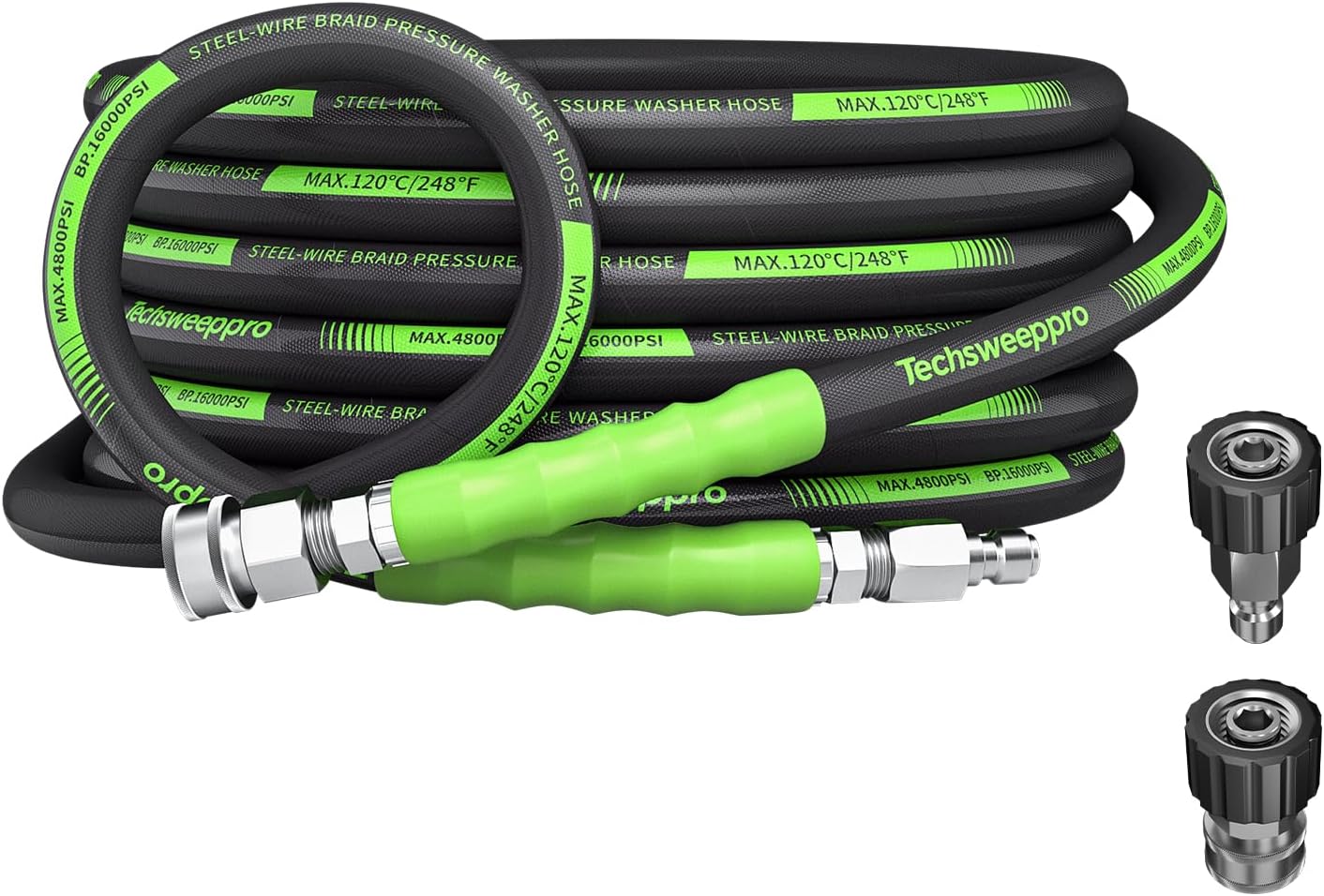 Manguera presión 4800PSI 25ft 3/8pulg conexión rápida