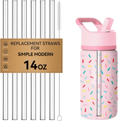 Popotes de repuesto Tritan transparentes para botella Simple Modern Summit 14 oz sin BPA